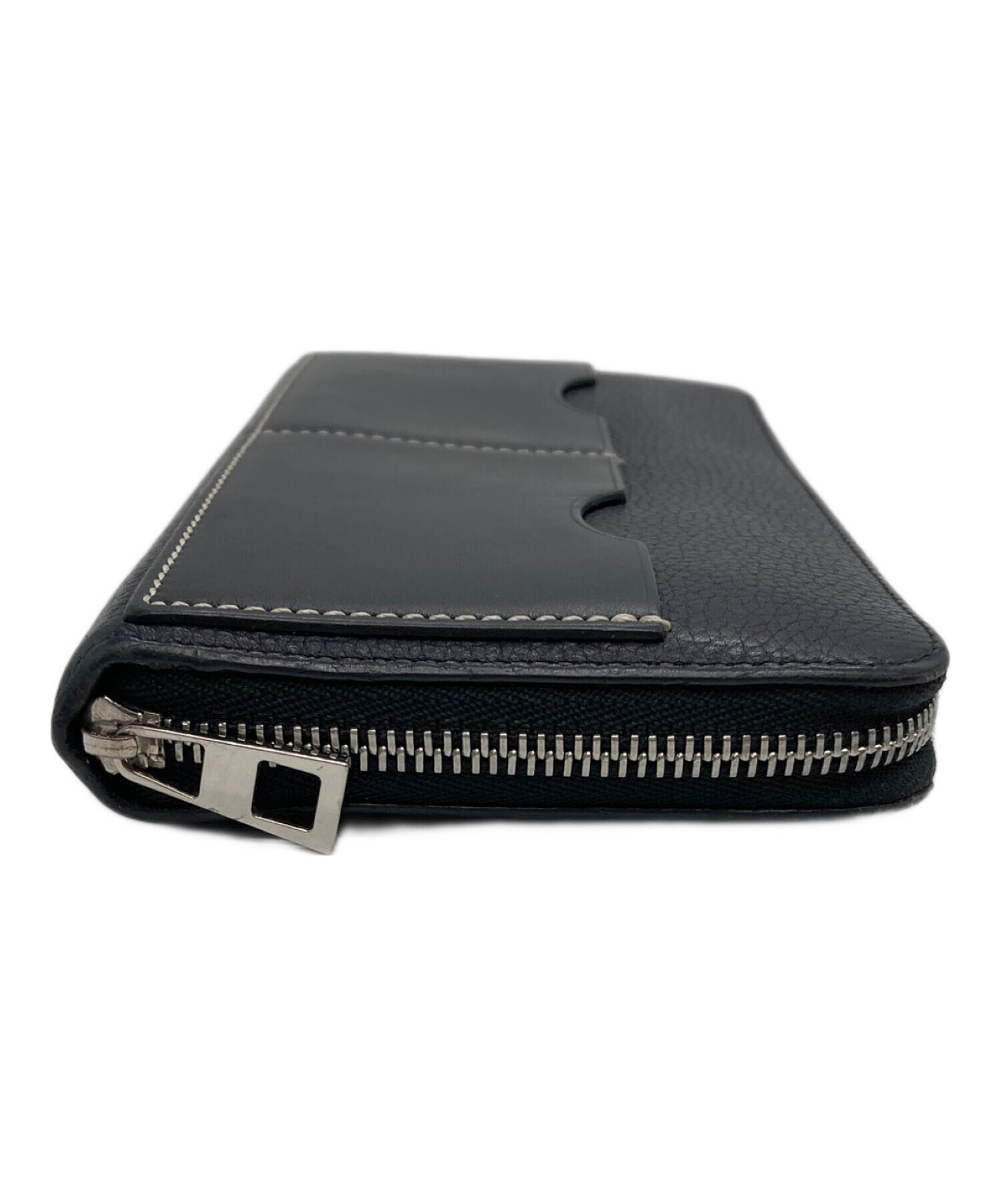 中古・古着通販】LOEWE (ロエベ) ラウンドファスナー長財布 ネイビー
