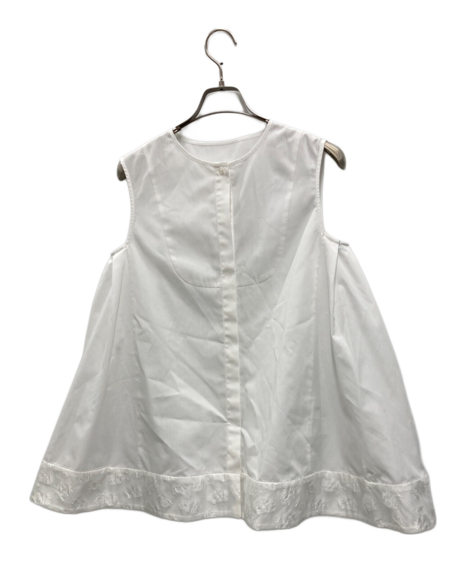 中古・古着通販】OHGA (オオガ) NOSLE BLOUSE ホワイト サイズ:FREE 