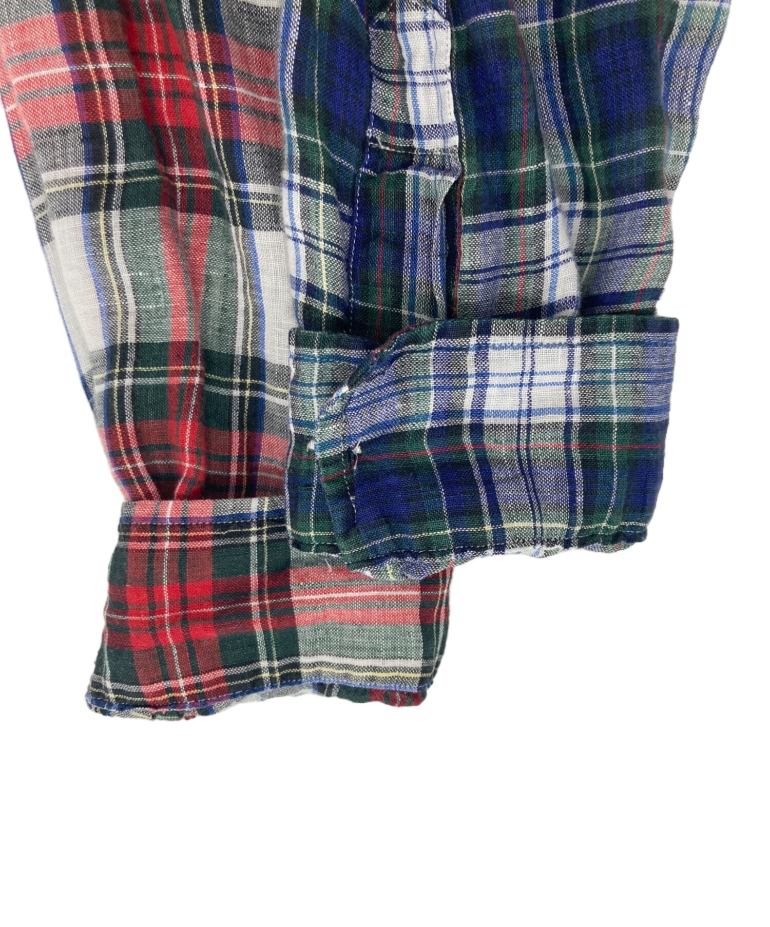 中古・古着通販】RALPH LAUREN (ラルフローレン) チェックリネンシャツ