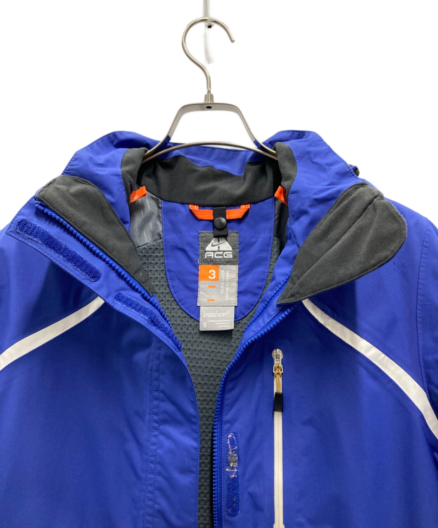 【2way】ナイキacgナイロンジャケットベスト古着アーカイブドローコード青M. 中古・古着通販】NIKE ACG (ナイキエージーシー) ナイロンジャケット