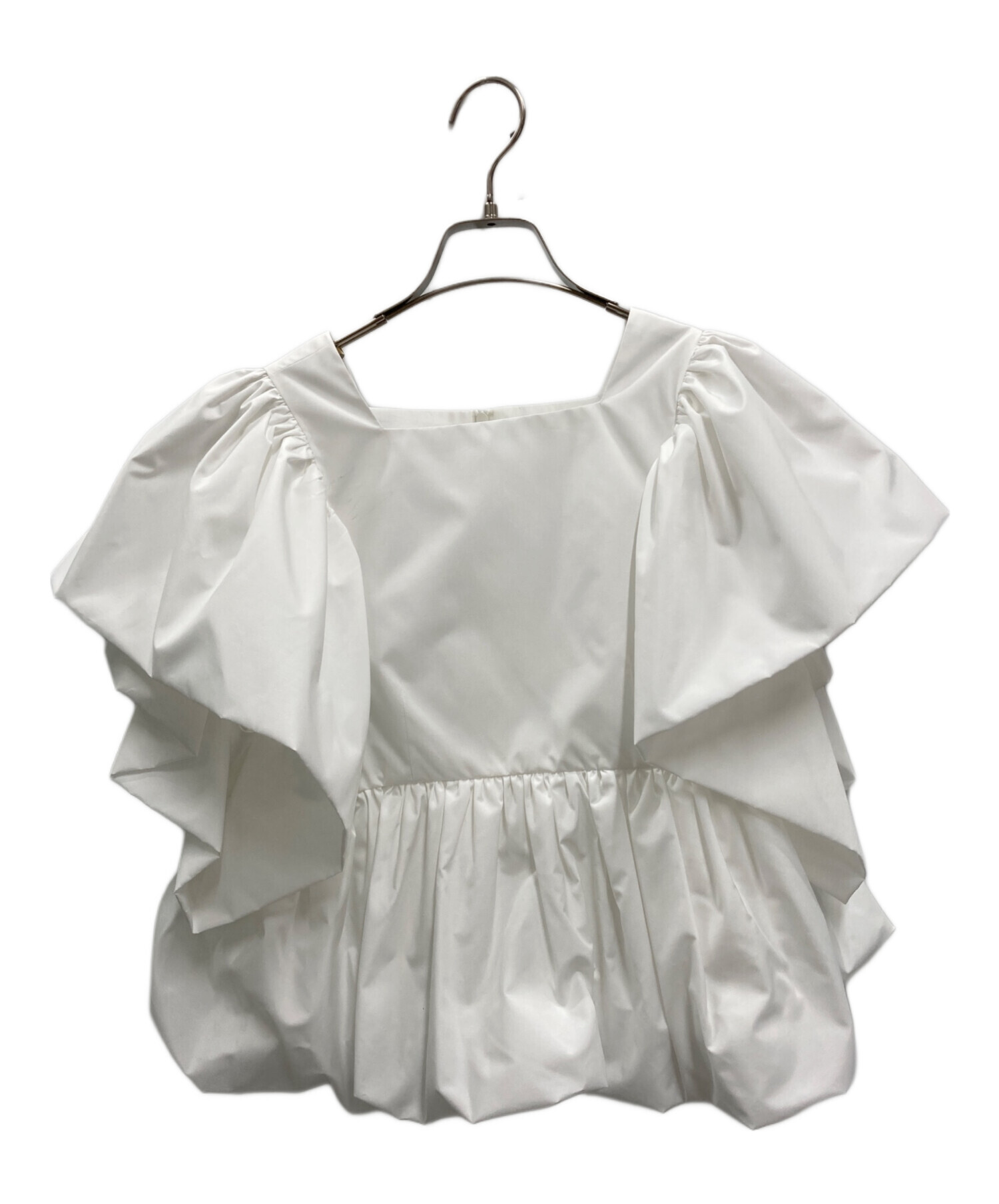 中古・古着通販】roughlow (ラフロー) balloon blouse ホワイト サイズ