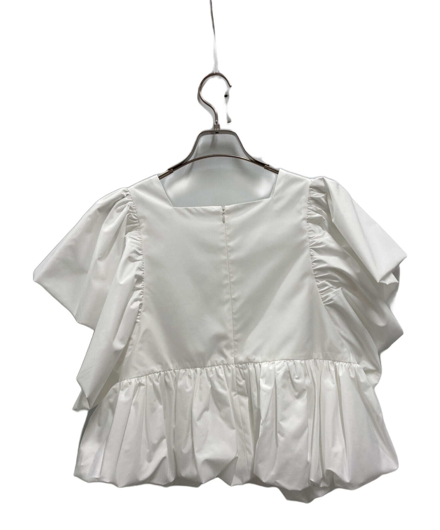 中古・古着通販】roughlow (ラフロー) balloon blouse ホワイト サイズ
