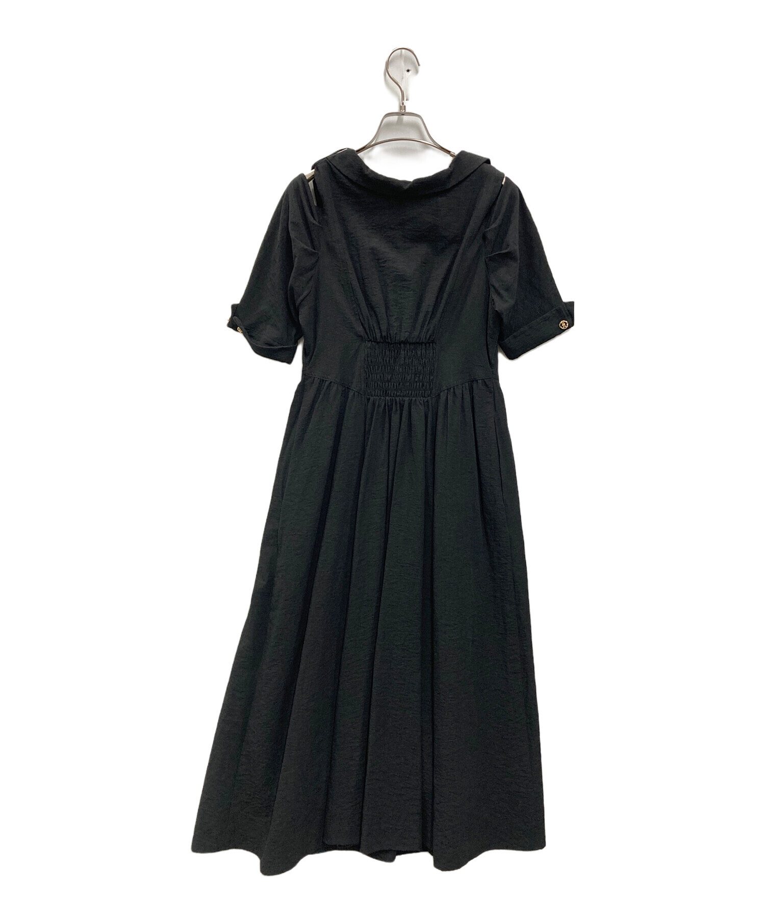 中古・古着通販】Her lip to (ハーリップトゥ) Open Shoulder Tuck 