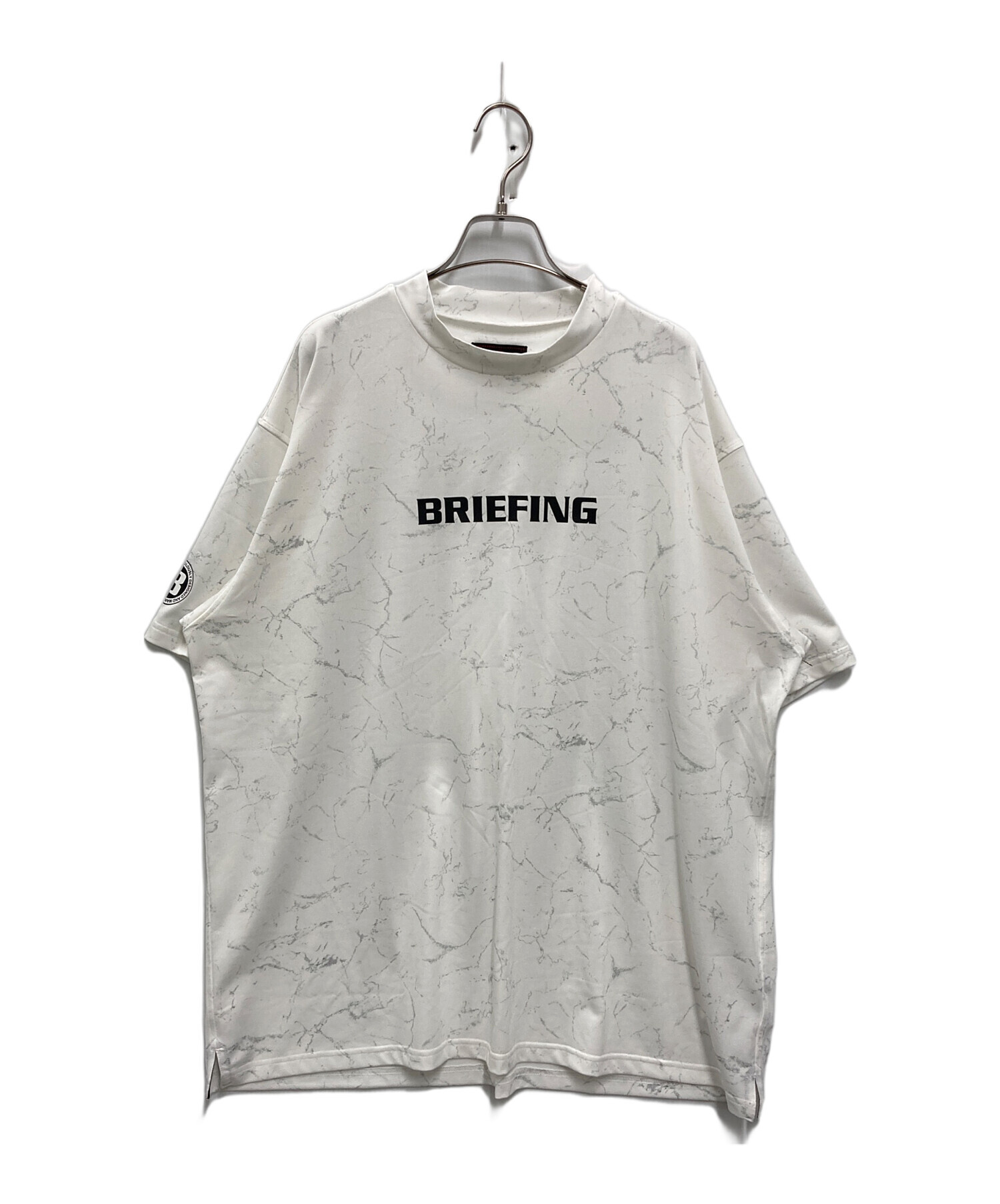 BRIEFING (ブリーフィング) TIE DYE HIGH NECK RELAXED FIT ホワイト サイズ:XL
