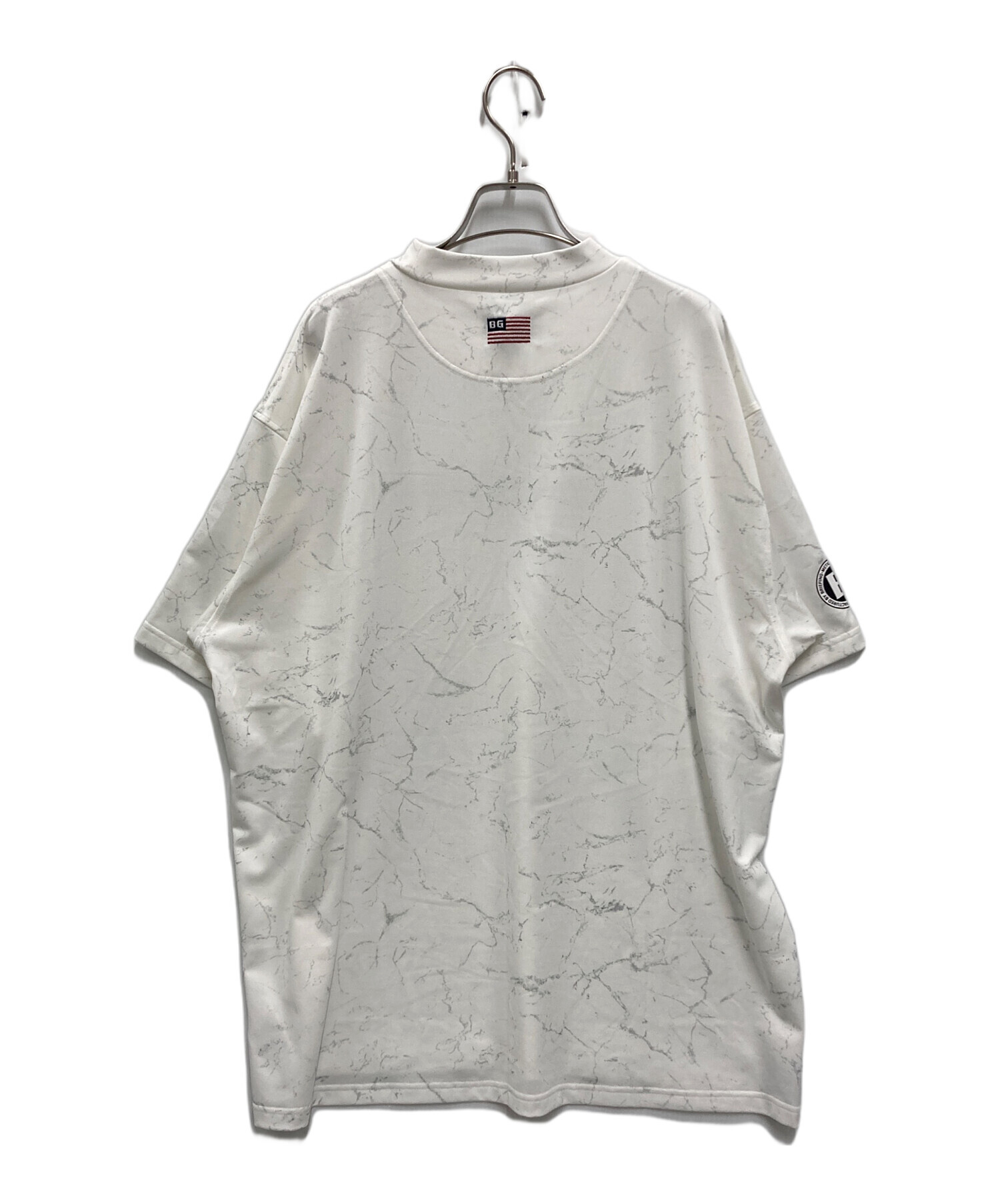 BRIEFING (ブリーフィング) TIE DYE HIGH NECK RELAXED FIT ホワイト サイズ:XL