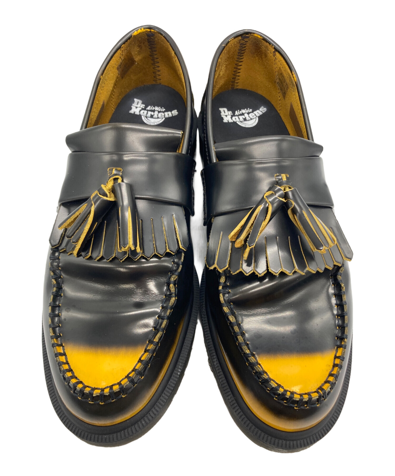 Dr.Martens タッセルローファー　ドクターマーチン　ブラック×イエロー 中古・古着通販】Dr.Martens (ドクターマーチン) ADRIAN タッセル