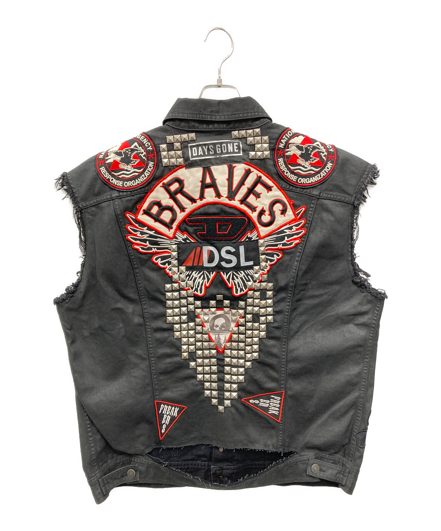 中古・古着通販】DIESEL (ディーゼル) PS-D-VINNY スタッズベスト