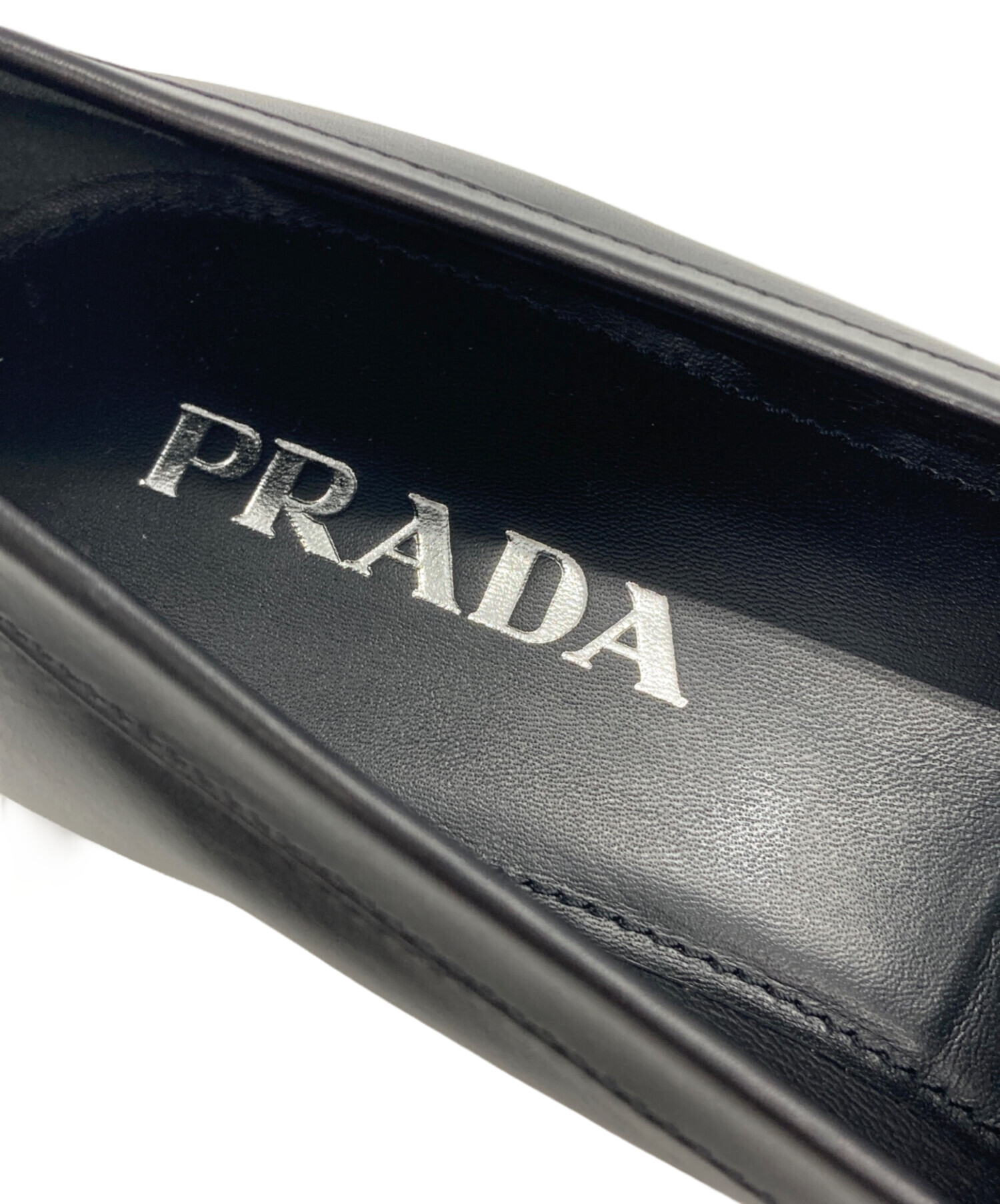 中古・古着通販】PRADA (プラダ) ローファー ブラック サイズ:38