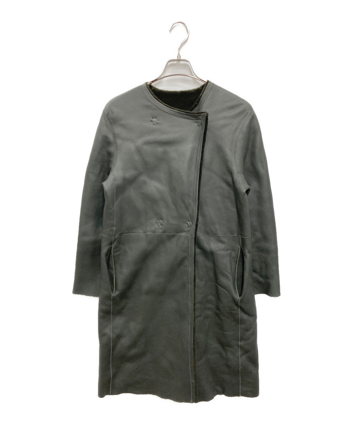 中古・古着通販】PLAIN PEOPLE (プレインピープル) ムートンコート