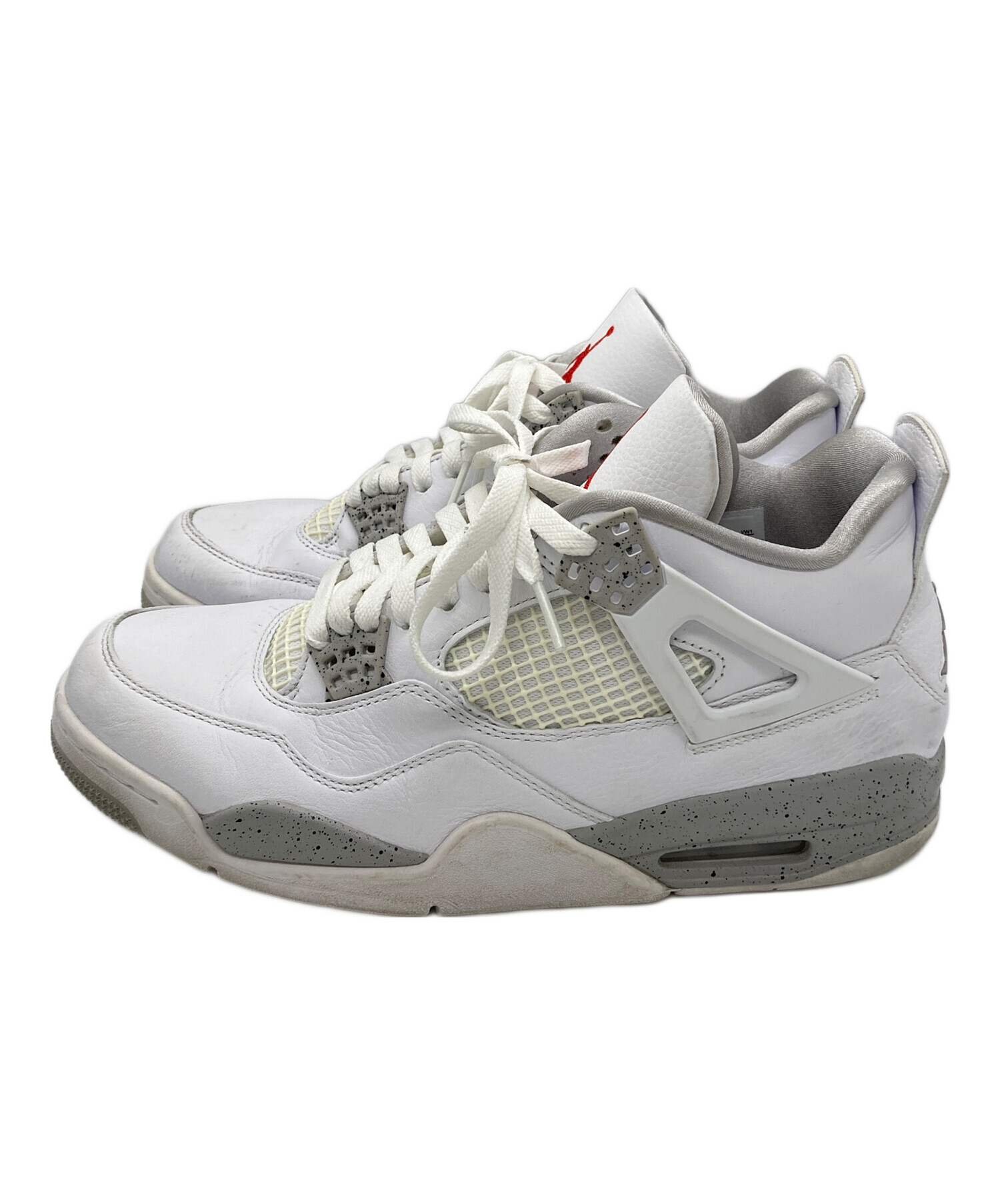 中古・古着通販】NIKE (ナイキ) AIR JORDAN 4 RETRO ホワイト サイズ 