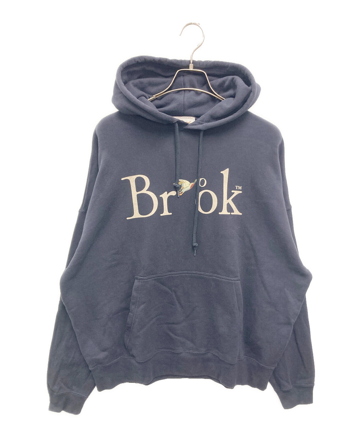 中古・古着通販】Brook (ブルック) プリントパーカー ネイビー サイズ