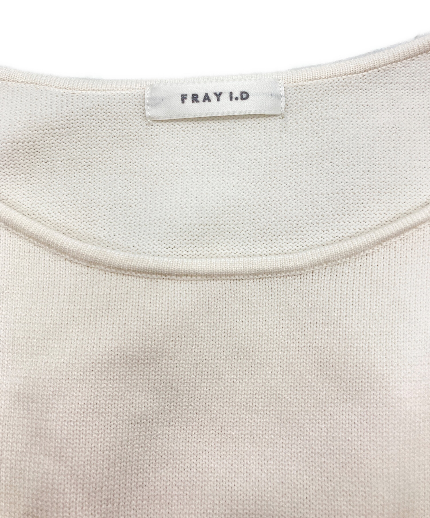 中古・古着通販】FRAY ID (フレイ アイディー) シアーヘムラインニット