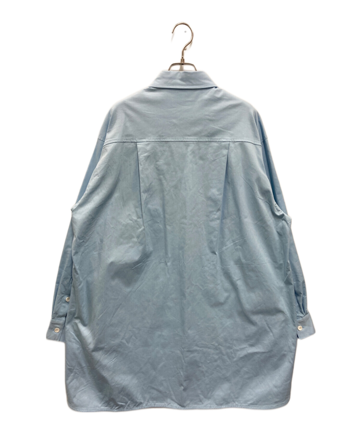 中古・古着通販】CELERI (セルリ) チノストレッチビッグシャツ ブルー 