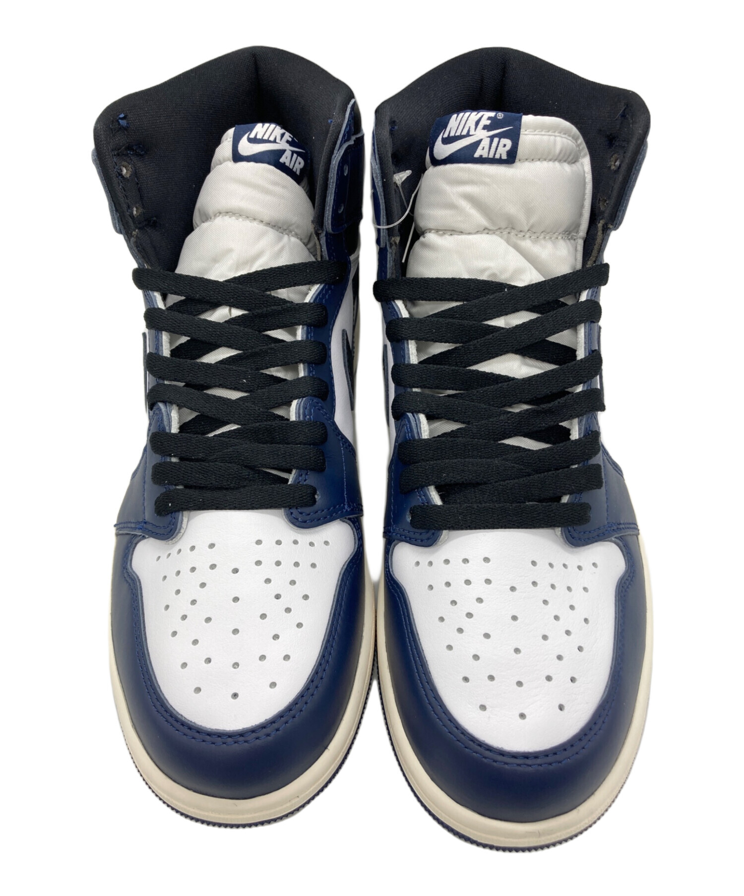 中古・古着通販】NIKE (ナイキ) AIR JORDAN 1 HIGH OG GS ネイビー 