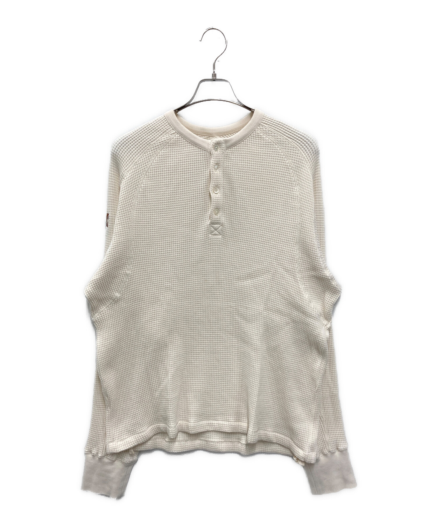 中古・古着通販】FAF (エフエーエフ) THERMAL HENLEY SHIRTS ホワイト 