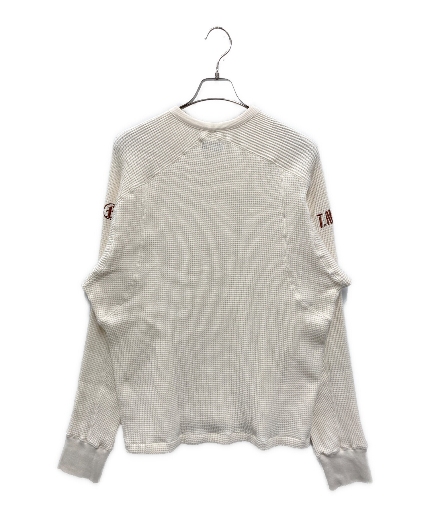 中古・古着通販】FAF (エフエーエフ) THERMAL HENLEY SHIRTS ホワイト 