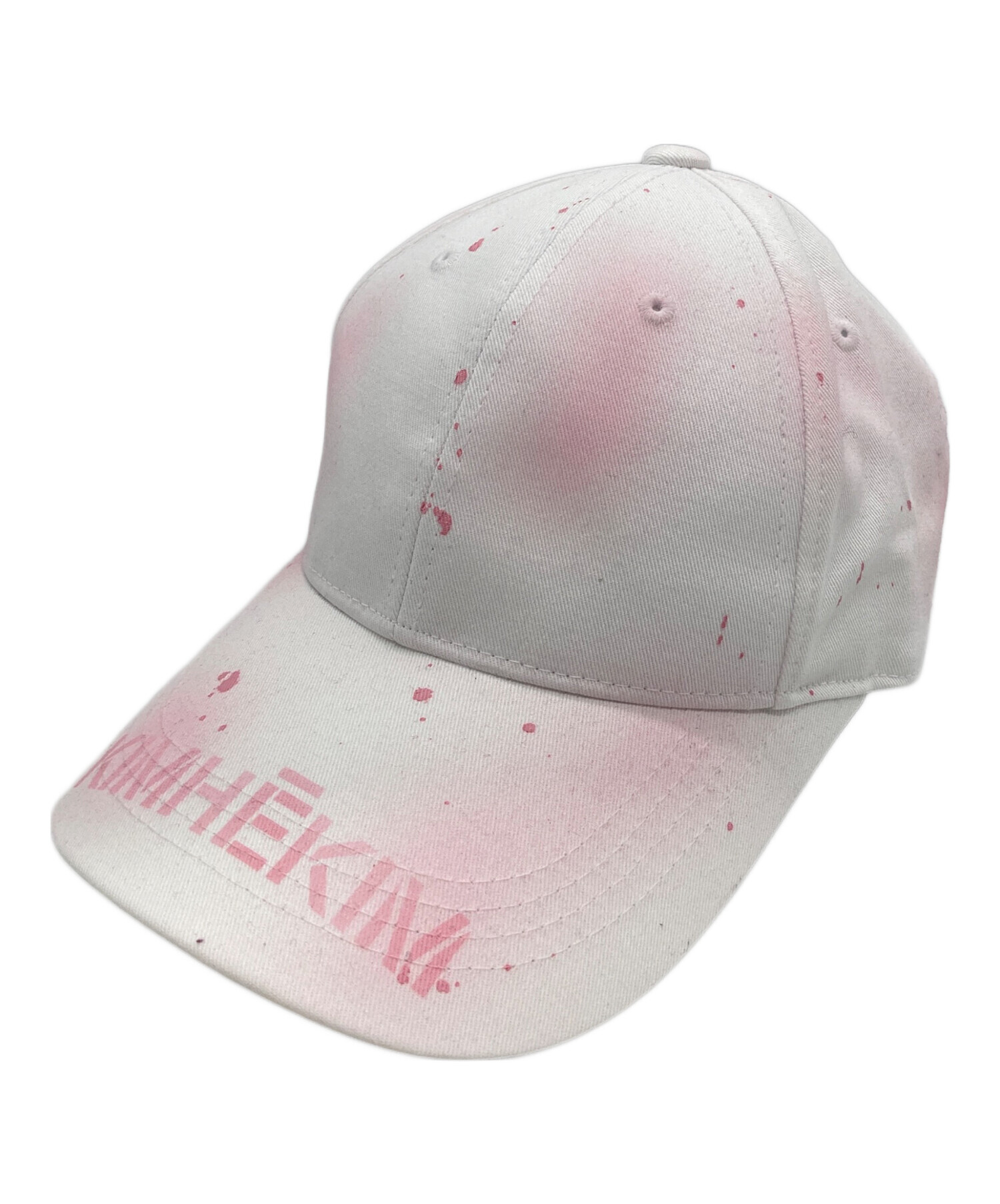 中古・古着通販】KIMHEKIM (キムヘキム) Spray Dyed Cap ホワイト 