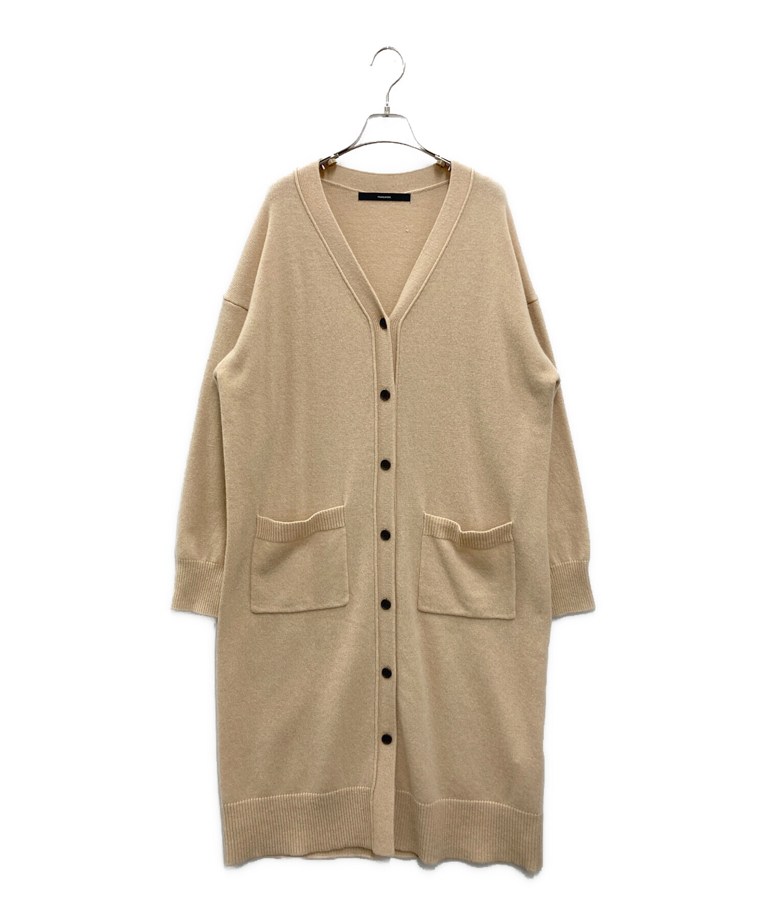 アンクレイヴ メリノウールニットカーディガン レディース 1 ベージュ 【中古】【新入荷】♪ MERINO WOOL CARDIGAN メリノウールカーディガン モールメランジュ