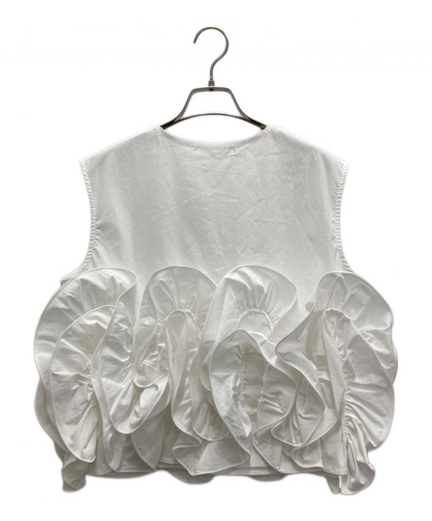 中古・古着通販】HIAND (ハイアンド) Frilled sleeveless blouse 