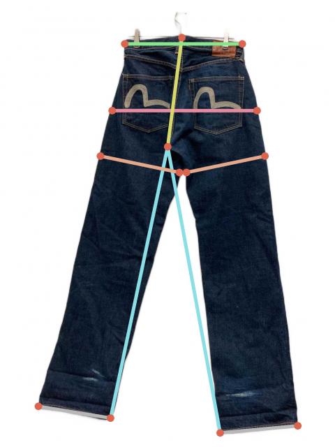 中古・古着通販】YAMANE (ヤマネ) EVISU (エヴィス) デニムパンツ