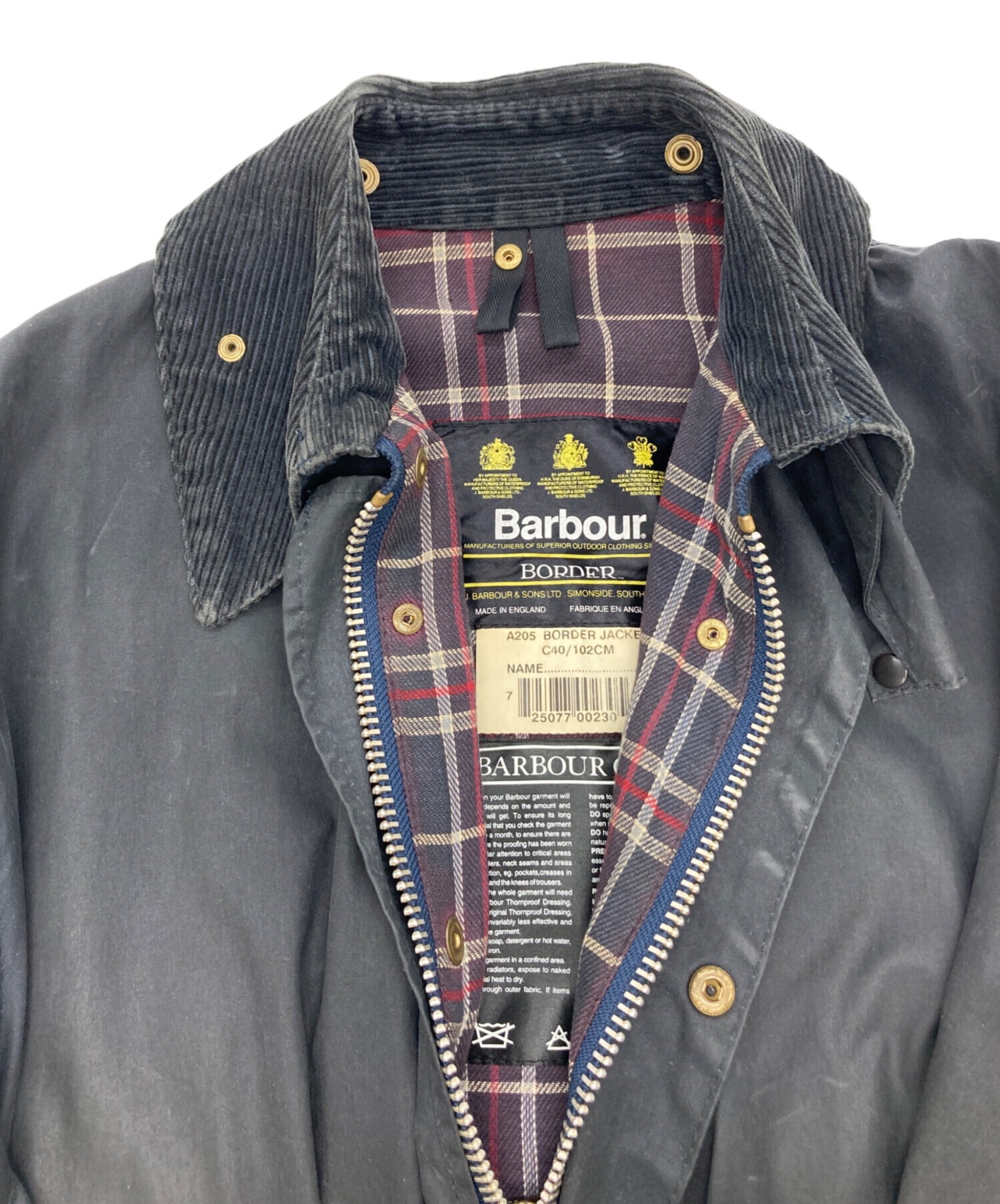 バブアー ボーダー ネイビー サイズ40 中古・古着通販Barbour 