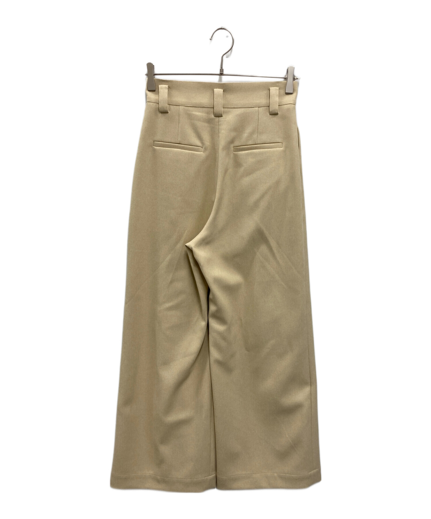 中古・古着通販】cygne (シーニュ) ハイウエストタックワイドパンツ