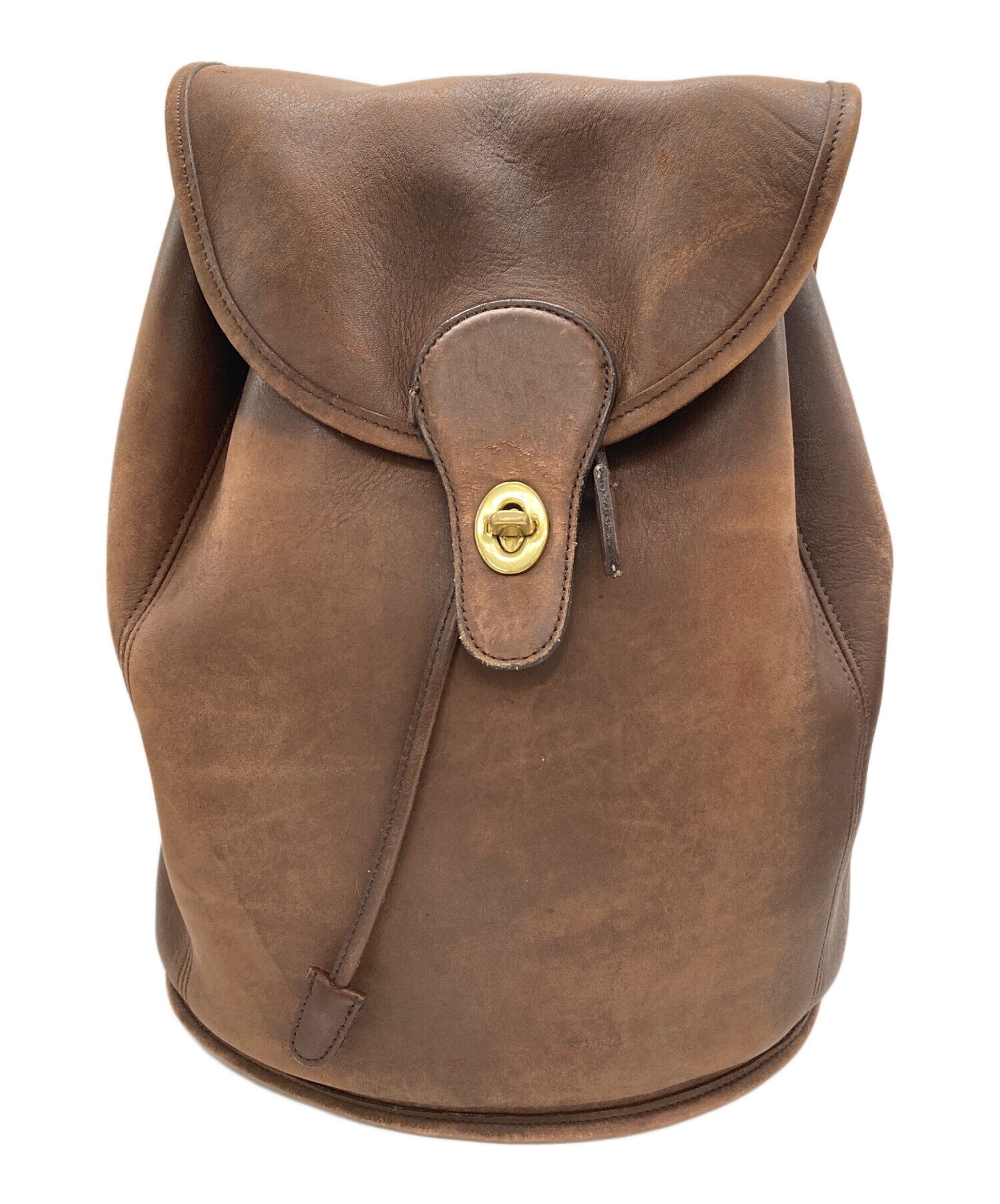 coach oldcoach リュック ターンロック レザー ブラウン 9943 COACH】オールドコーチ ターンロック リュック 9943 大容量