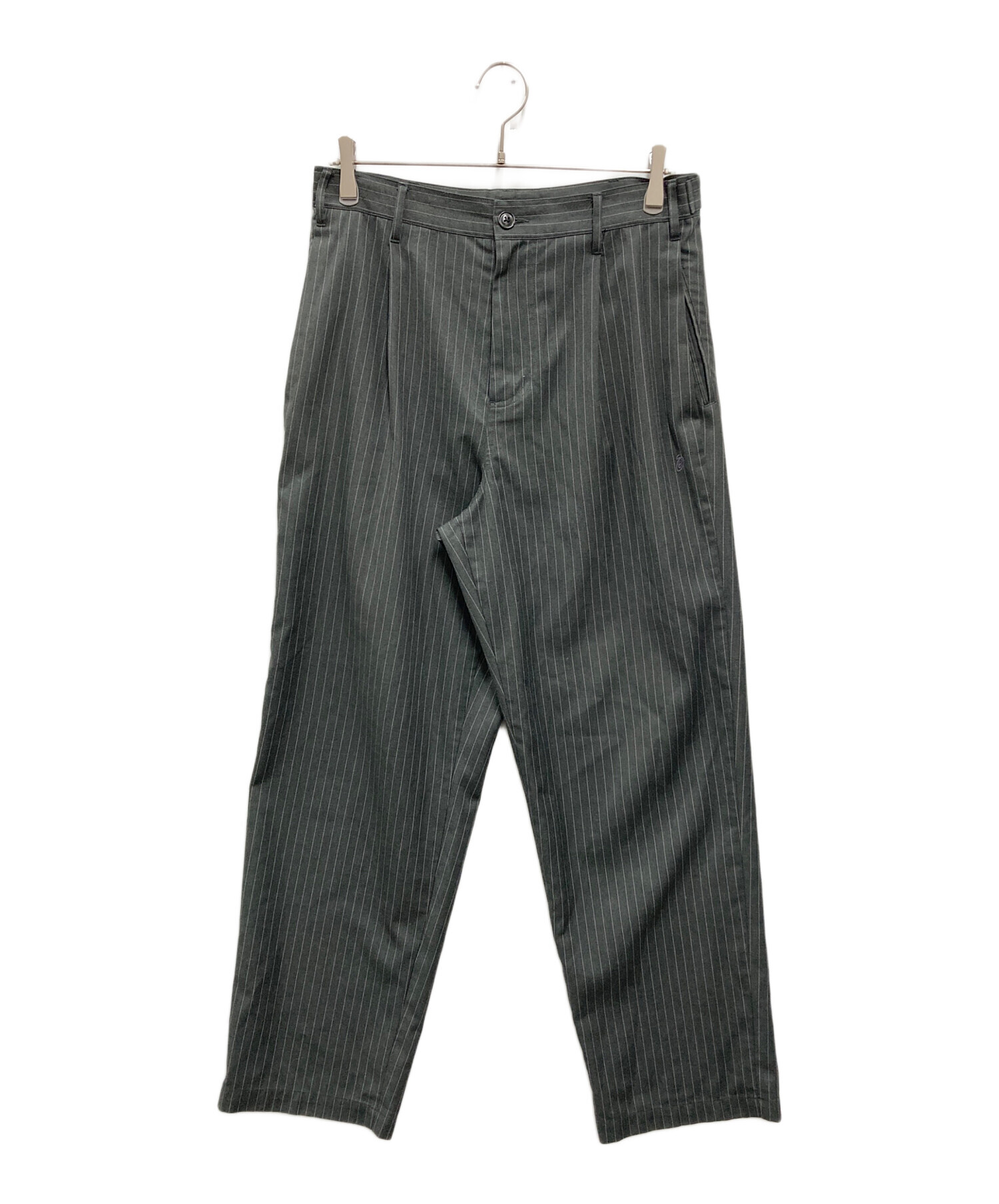 中古・古着通販】stussy (ステューシー) striped volume pleated