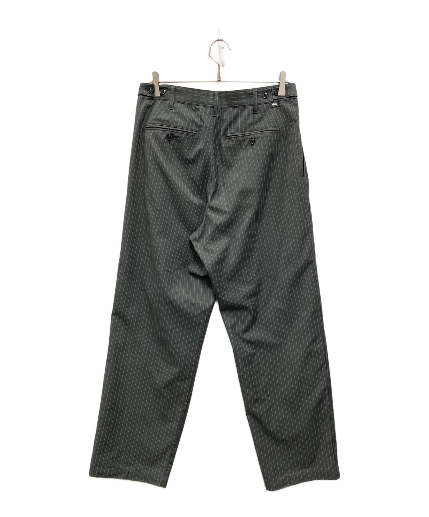中古・古着通販】stussy (ステューシー) striped volume pleated