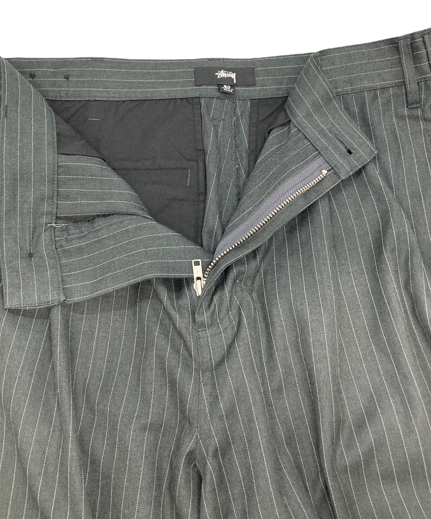 中古・古着通販】stussy (ステューシー) striped volume pleated