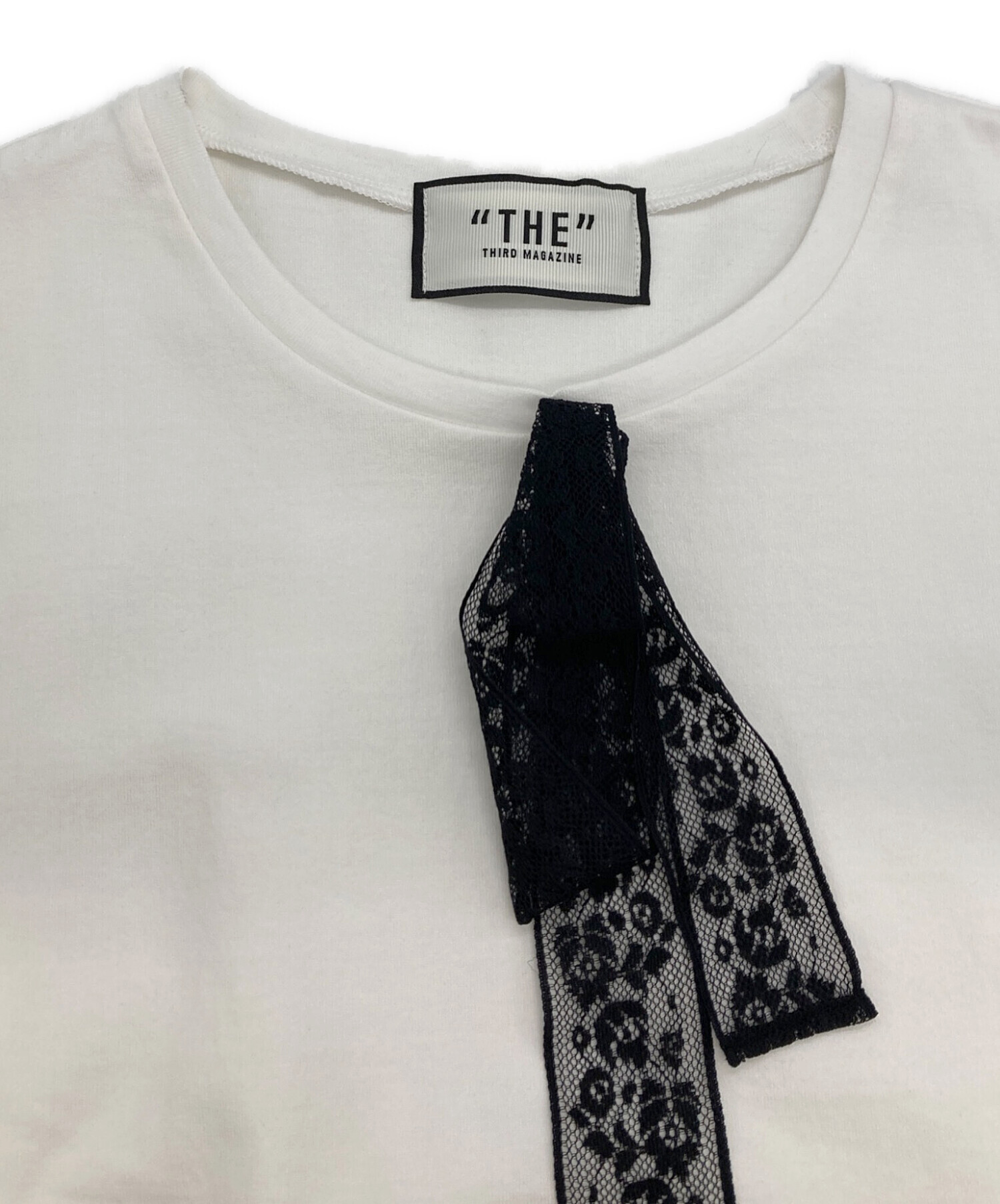 中古・古着通販】THIRD MAGAZINE (サードマガジン) リボンTシャツ