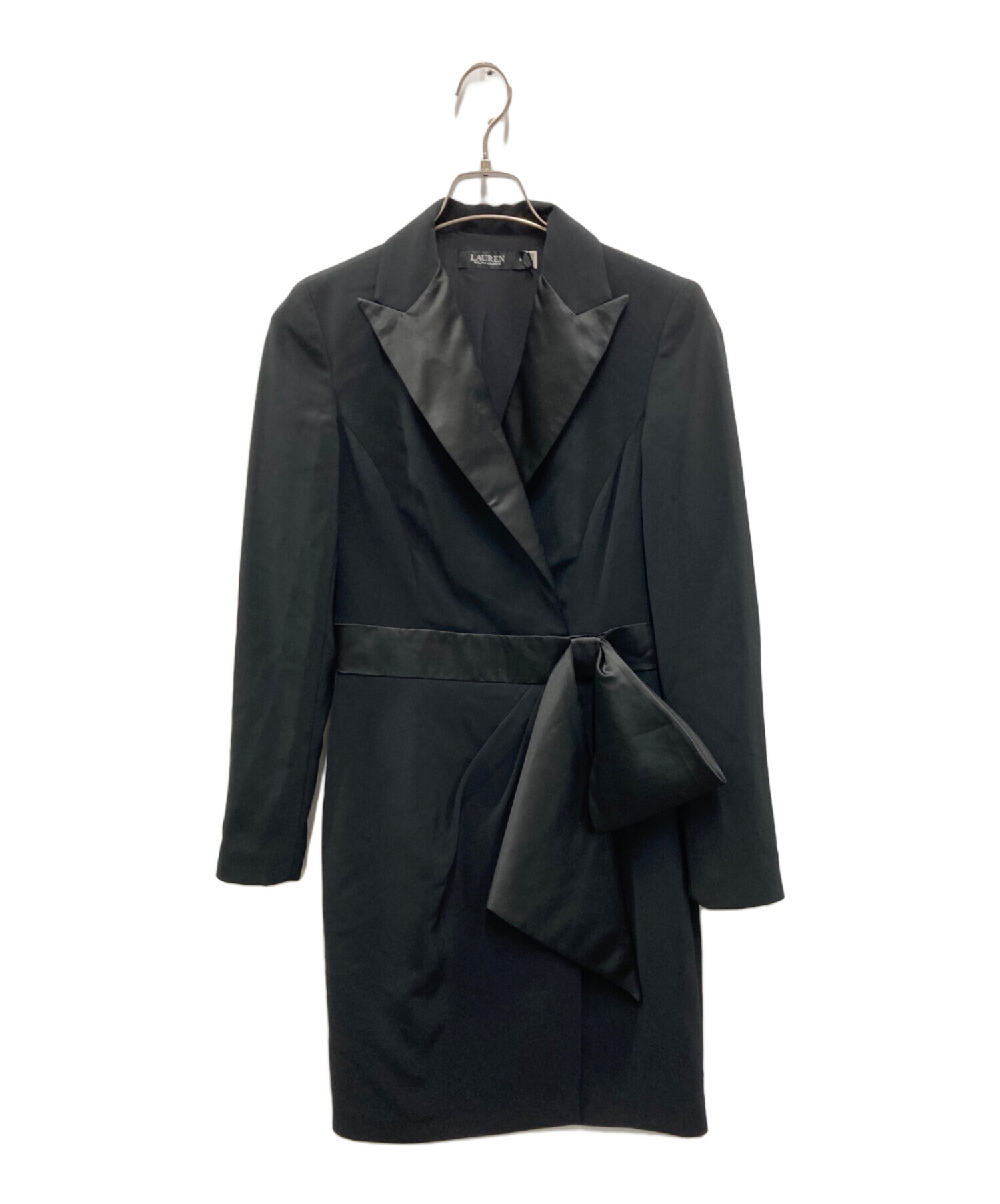 現行 ローレンラルフローレン ロングワンピース XL ブラック ベルト QRタグ 現行 ローレンラルフローレン ロングワンピース XL ブラック ベルト QR