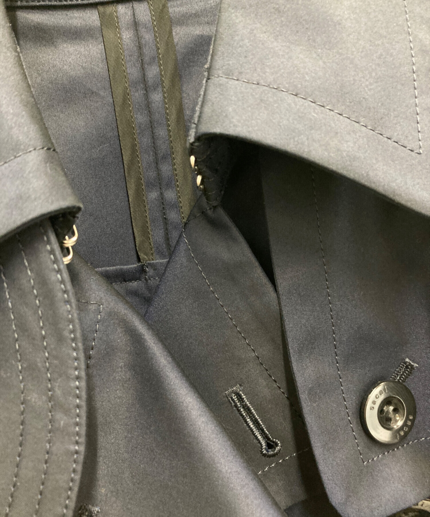 中古・古着通販】sacai (サカイ) ドッキングショートトレンチコート