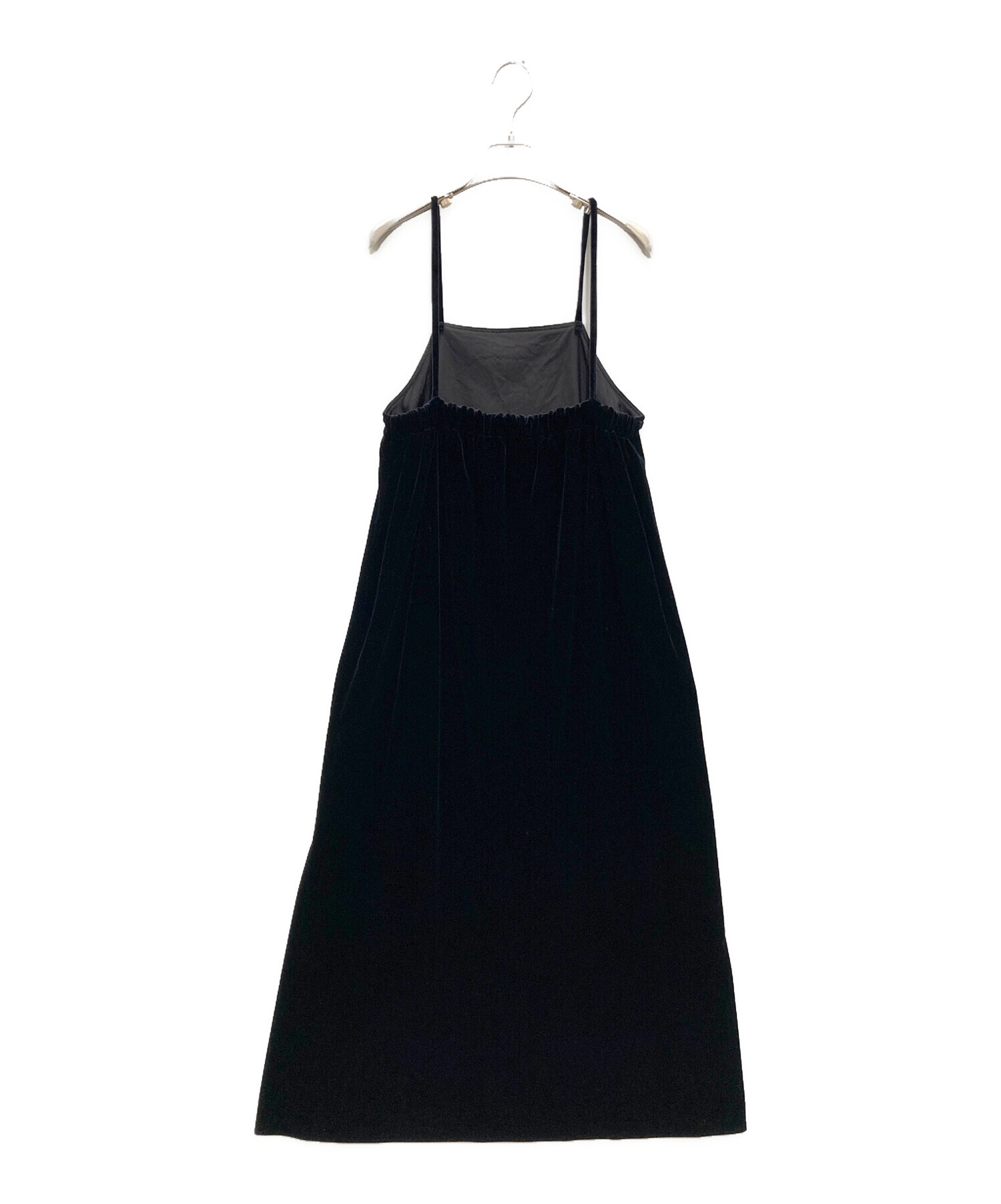 【新品未使用】CABaN/キャバン ソフトべロア ストラップワンピース黒 ソフトべロア ストラップワンピース | CABaN/キャバン | 三越伊勢丹