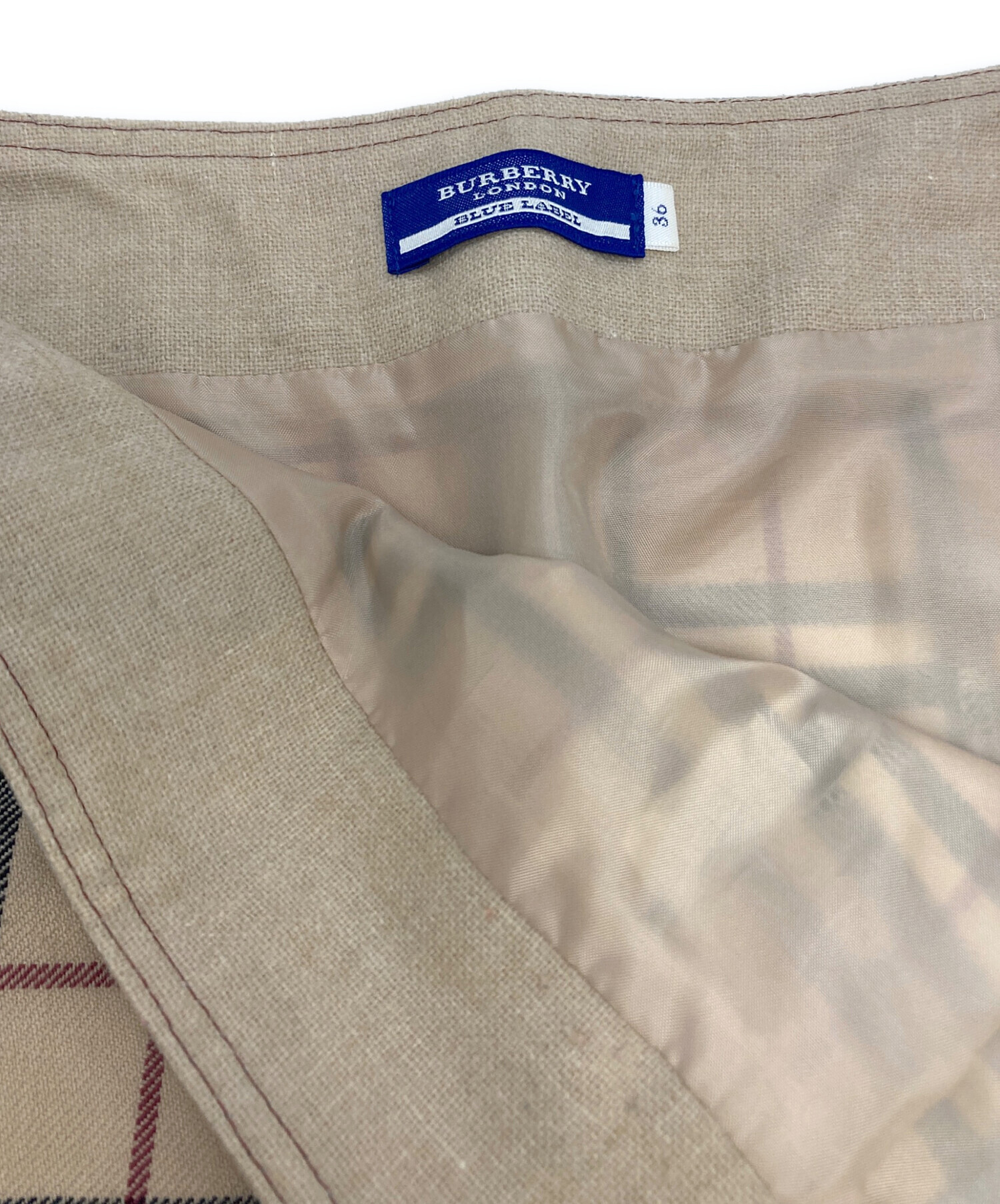 BURBERRY BLUE LABEL ノバチェックスカート Mサイズ ベージュ BURBERRY BLUE LABEL(バーバリーブルーレーベル) Nova check