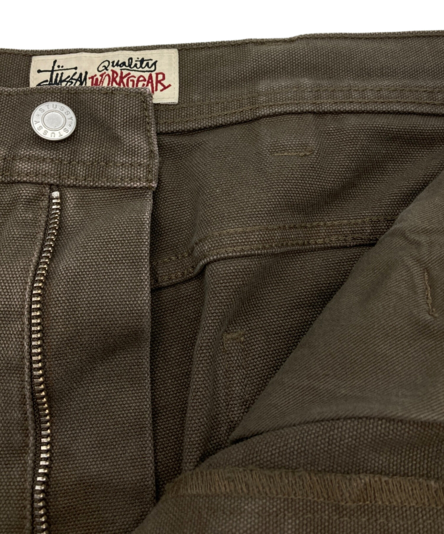 中古・古着通販】stussy (ステューシー) Work Short Washed Canvas