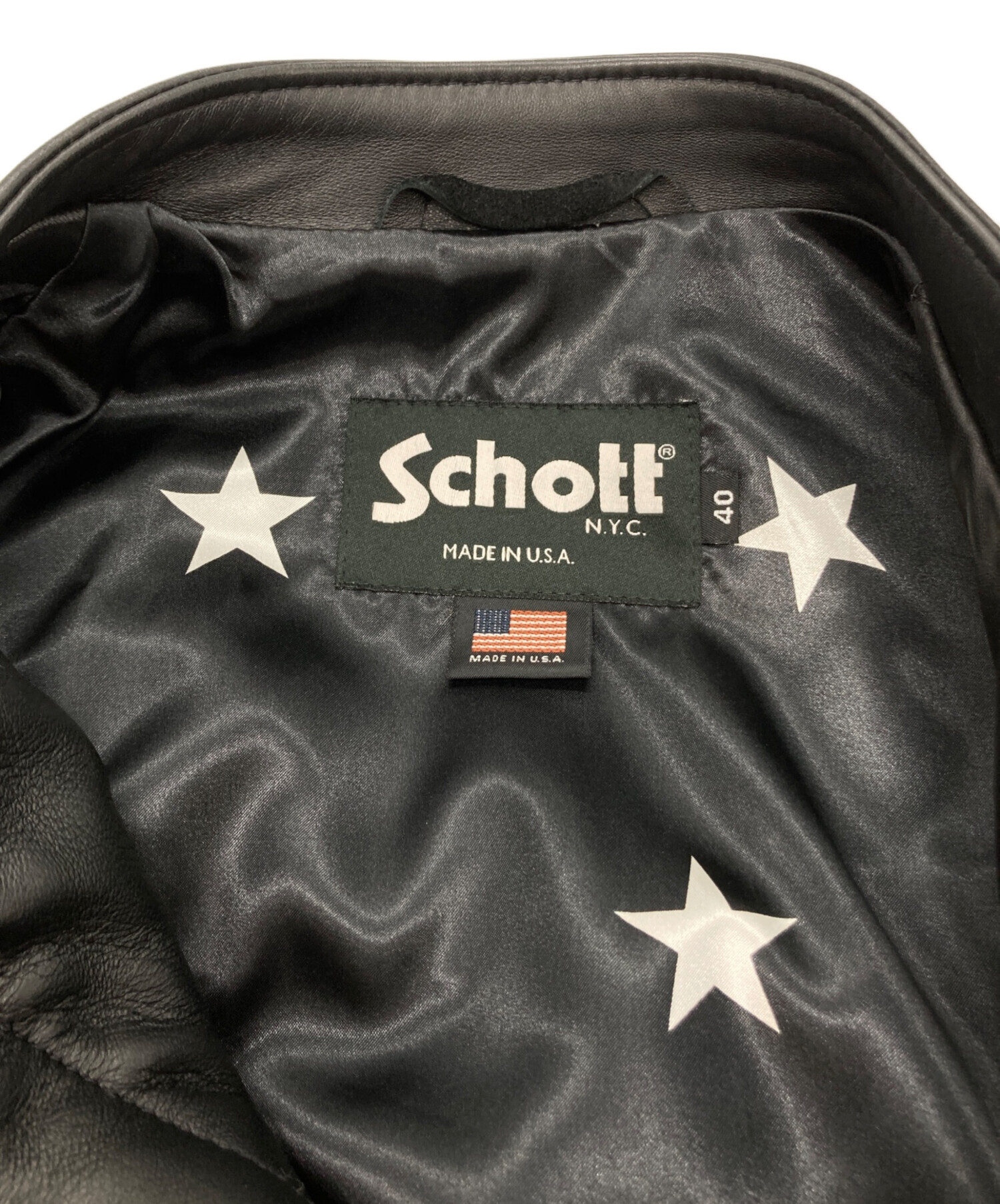 中古・古着通販】Schott (ショット) SOPH. (ソフ) LEATHER RIDERS
