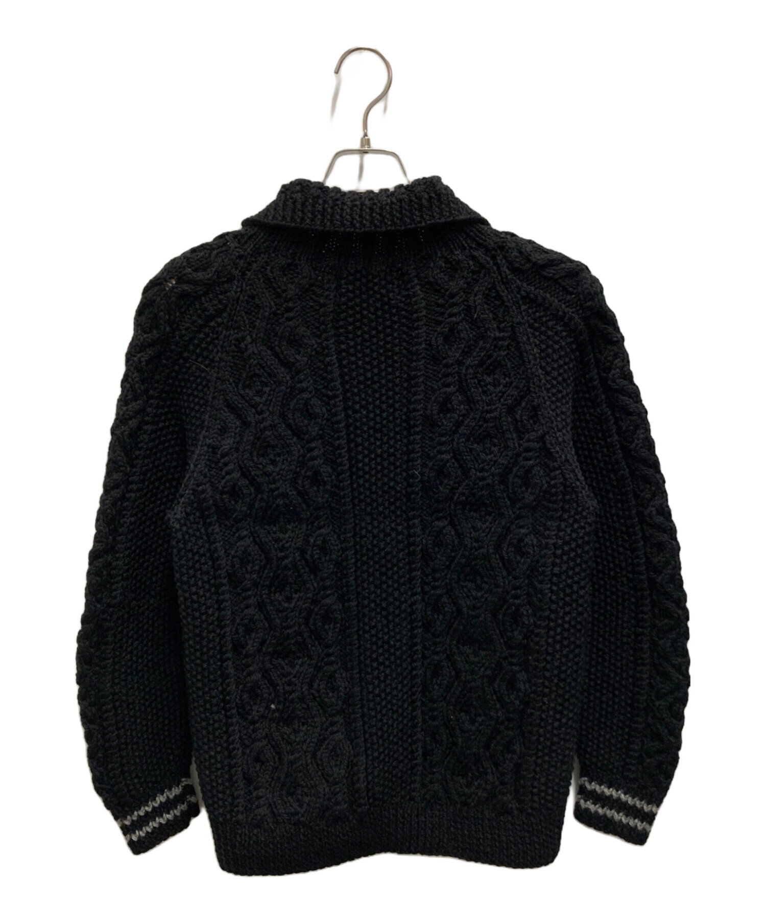 Inverallan インバーアラン　ケーブルニットカーディガン３Ａ　黒 楽天市場】カーディガン メンズ アウター シンプル インバー