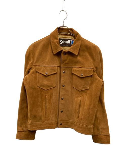 Schott　ショット　40　USA製　スエードジャケット　ブラウン　美品 schott/ショット スウェードジャケット40 USA｜Yahoo!フリマ（旧PayPay