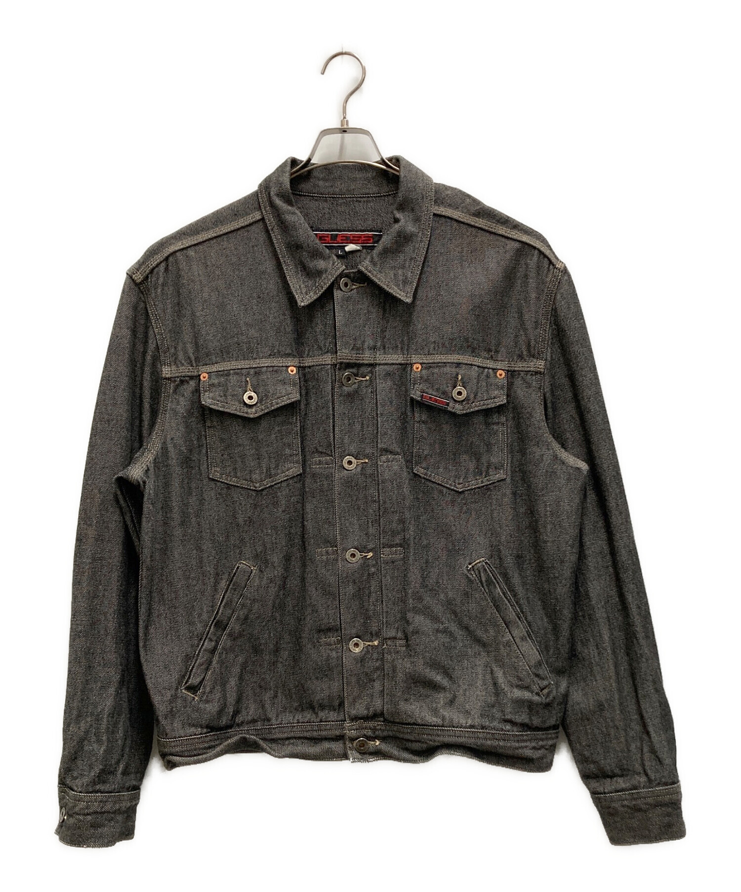 中古・古着通販】GUESS (ゲス) デニムジャケット ブラック サイズ:L