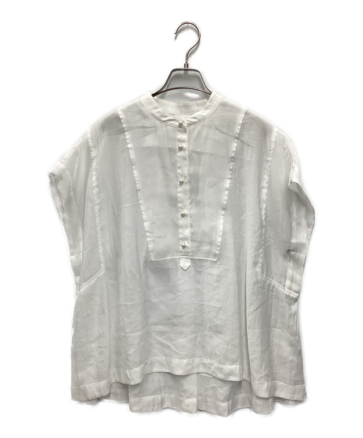 中古・古着通販】BEARDSLEY (ビアズリー) パール釦フレンチブラウス