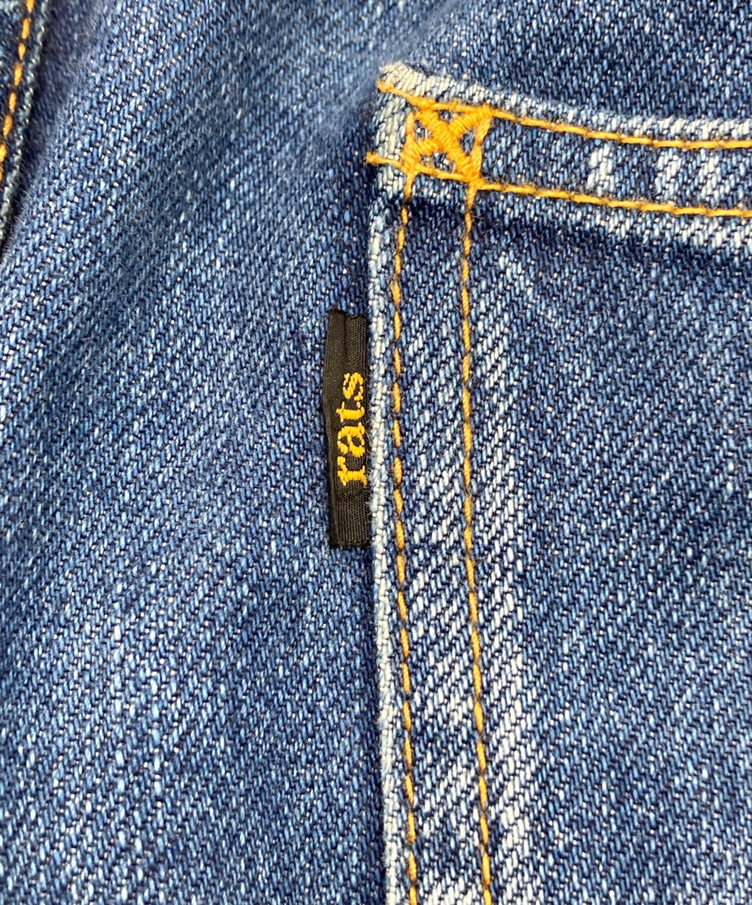 中古・古着通販】RATS (ラッツ) WASH DENIM PANTS インディゴ サイズ:L
