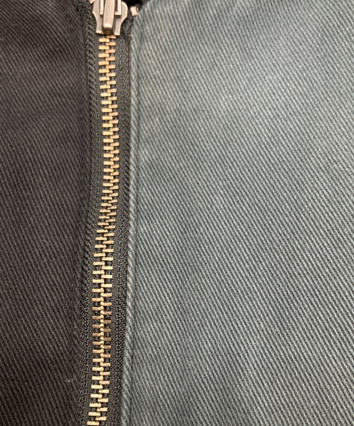 中古・古着通販】Dime (ダイム) Panel Denim Hooded Bomber ブラック 