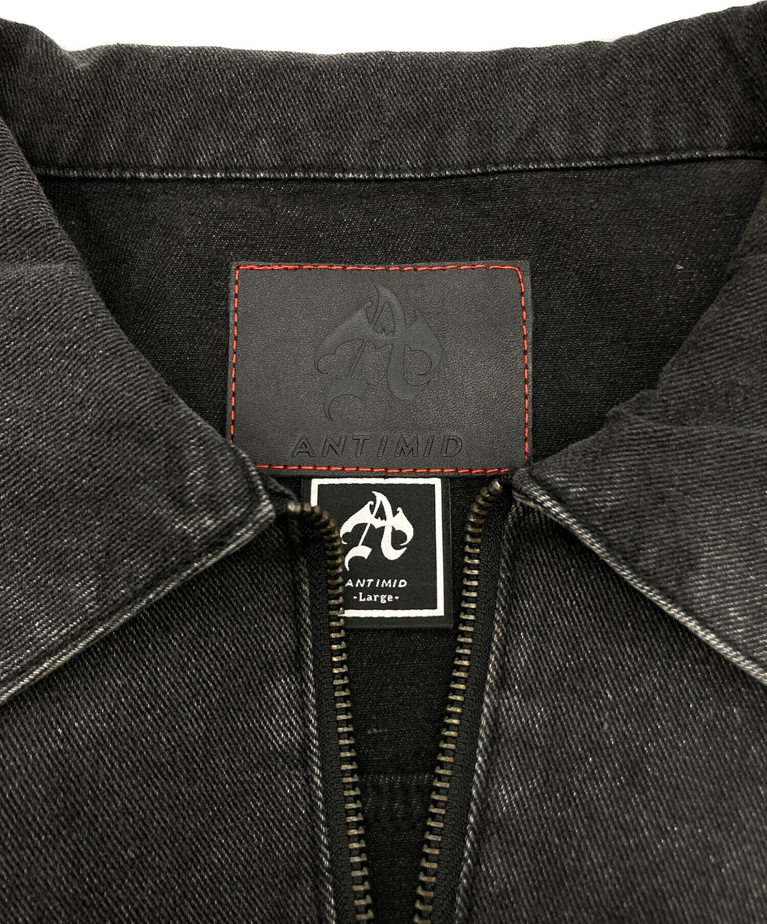 中古・古着通販】ANTIMID (アンチミッド) デニムジャケット ブラック