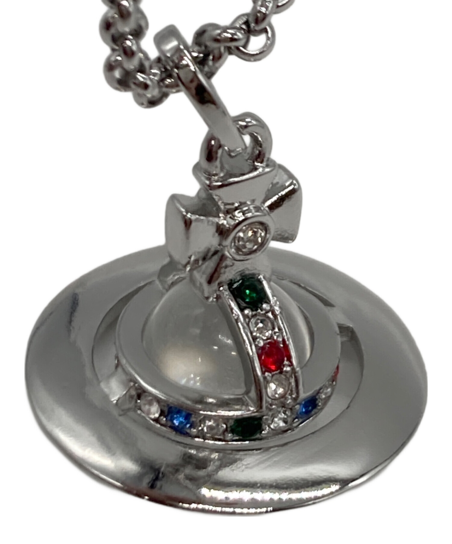 Vivienne Westwood オーブネックレス シルバー【中古品】 Vivienne Westwood ヴィヴィアンウエストウッド SMALL ORB スモール