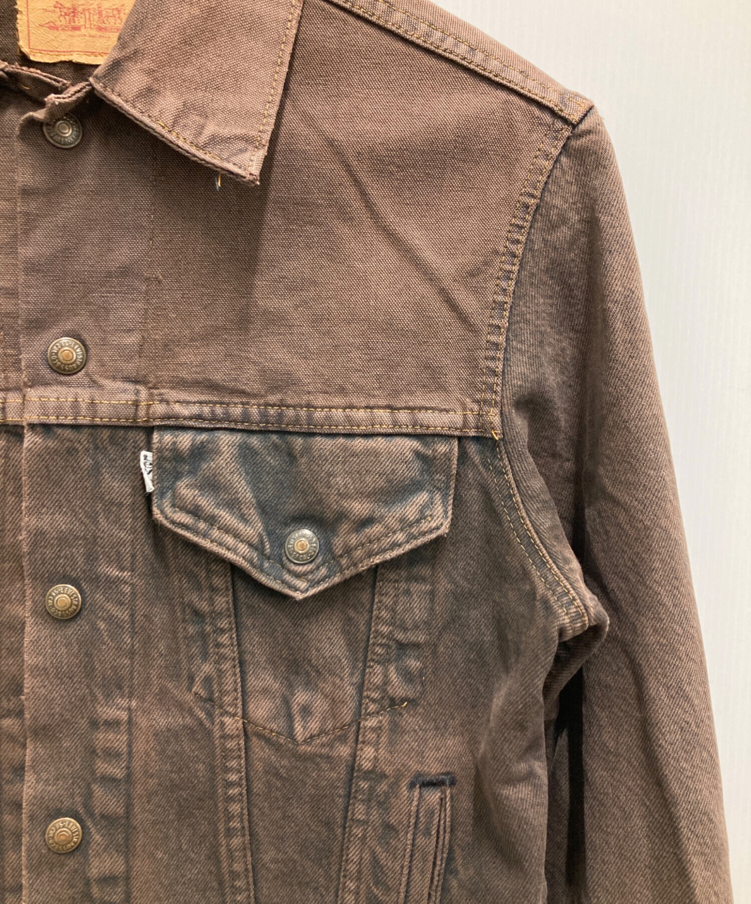 中古・古着通販】LEVI'S (リーバイス) デニムジャケット ブラウン