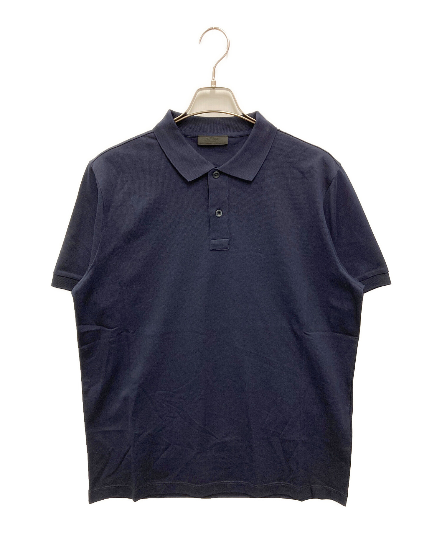 中古・古着通販】PRADA (プラダ) ポロシャツ ネイビー サイズ:XL 