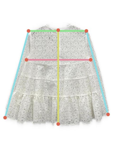 yori フロッキーレースティアードブラウス ホワイト 36 - メルカリ