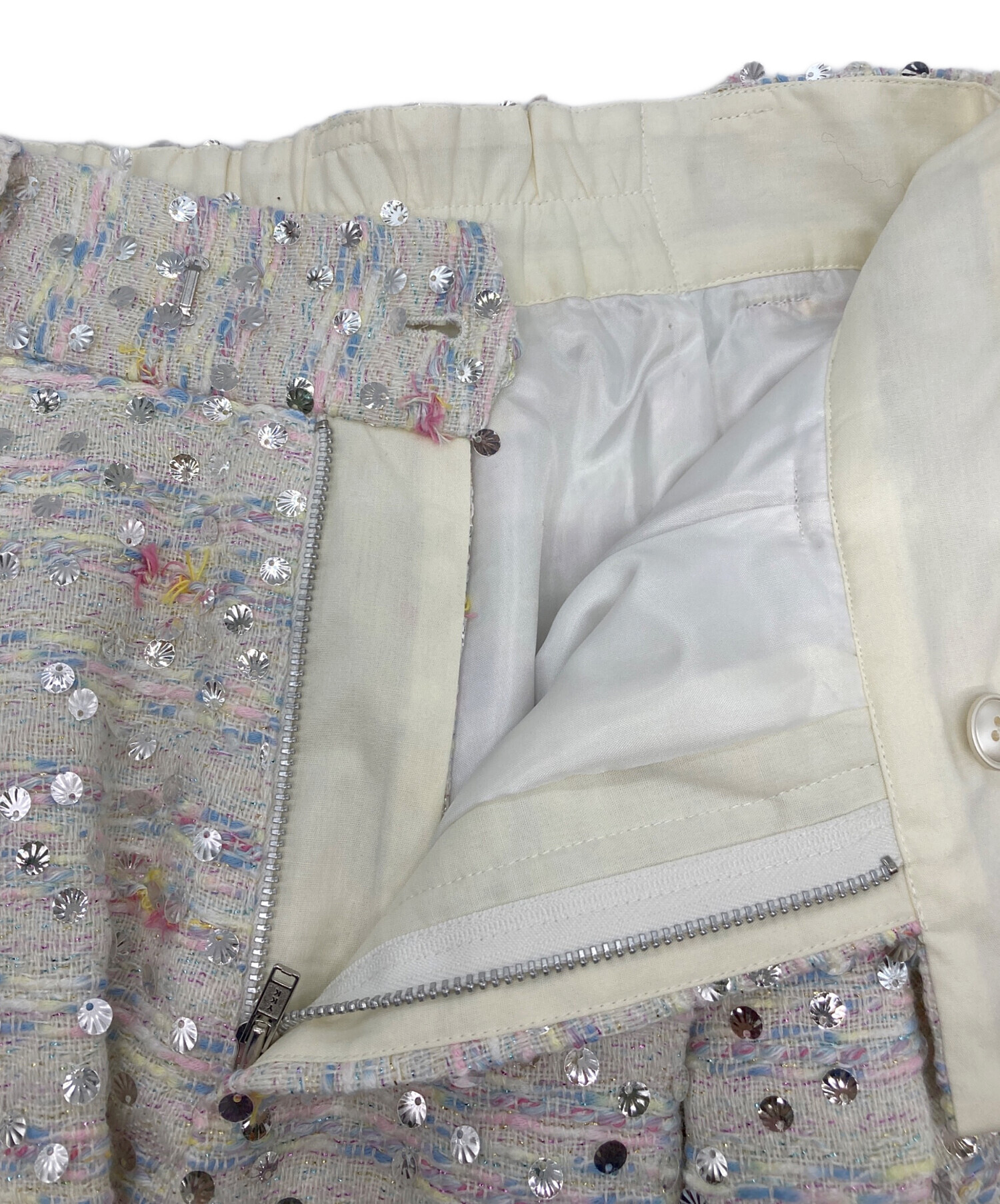 中古・古着通販】OBLI (オブリ) スパンコールツイードショート