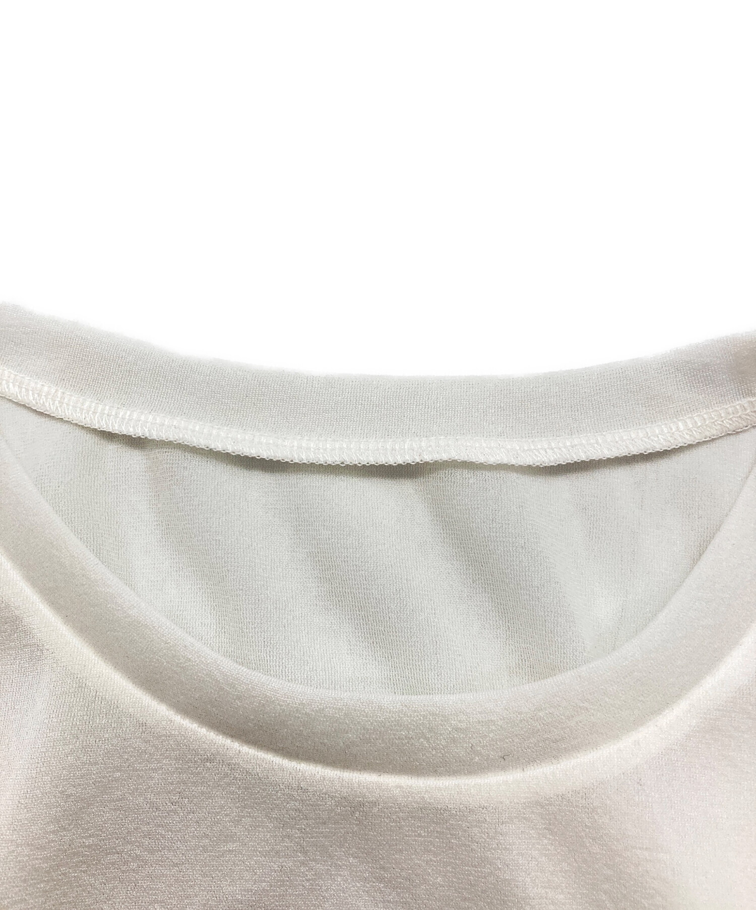 中古・古着通販】roughlow (ラフロー) Edge Sheer Tops ホワイト